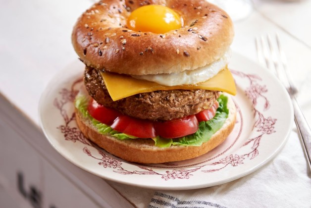 Burger bagel