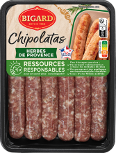 Chipolatas Herbes de Provence Ressources Responsables Bigard